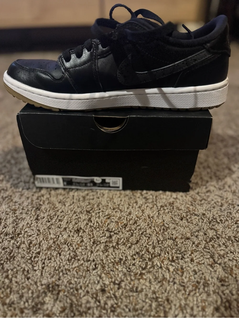 Jordan Low-Top Sneaker in Black and White